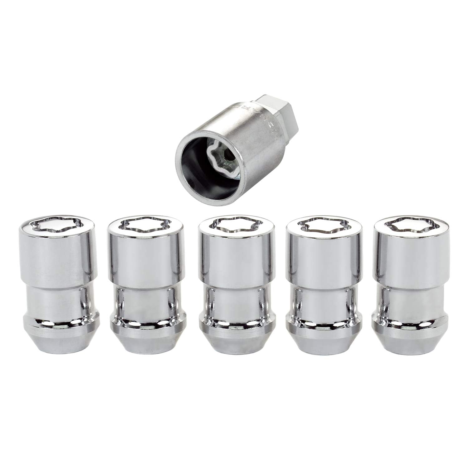 Chrome Cone Seat Wheel Lock MCGARD (1/2"-20 Thread Size) - Set of 5