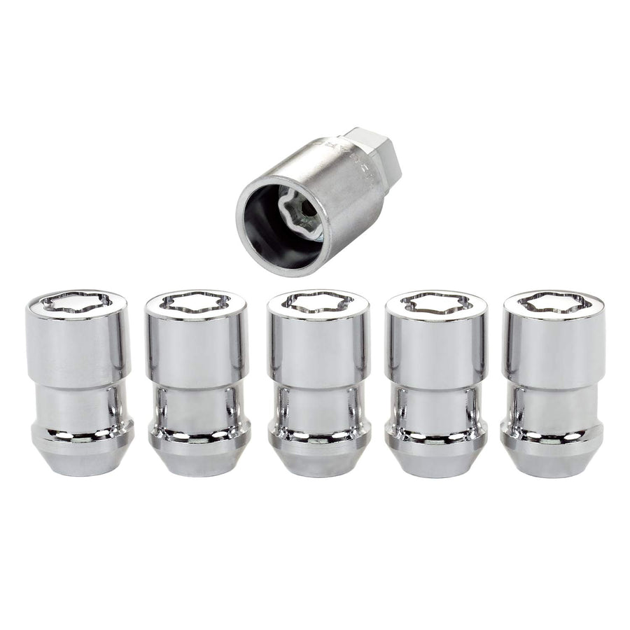 Chrome Cone Seat Wheel Lock MCGARD (1/2"-20 Thread Size) - Set of 5