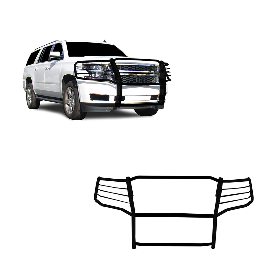 Bumper Guard Modular Black Black Horse Grille Compatible with 2015-2023 Chevrolet Suburban |2015-2023 Chevrolet Tahoe-17GT20MA