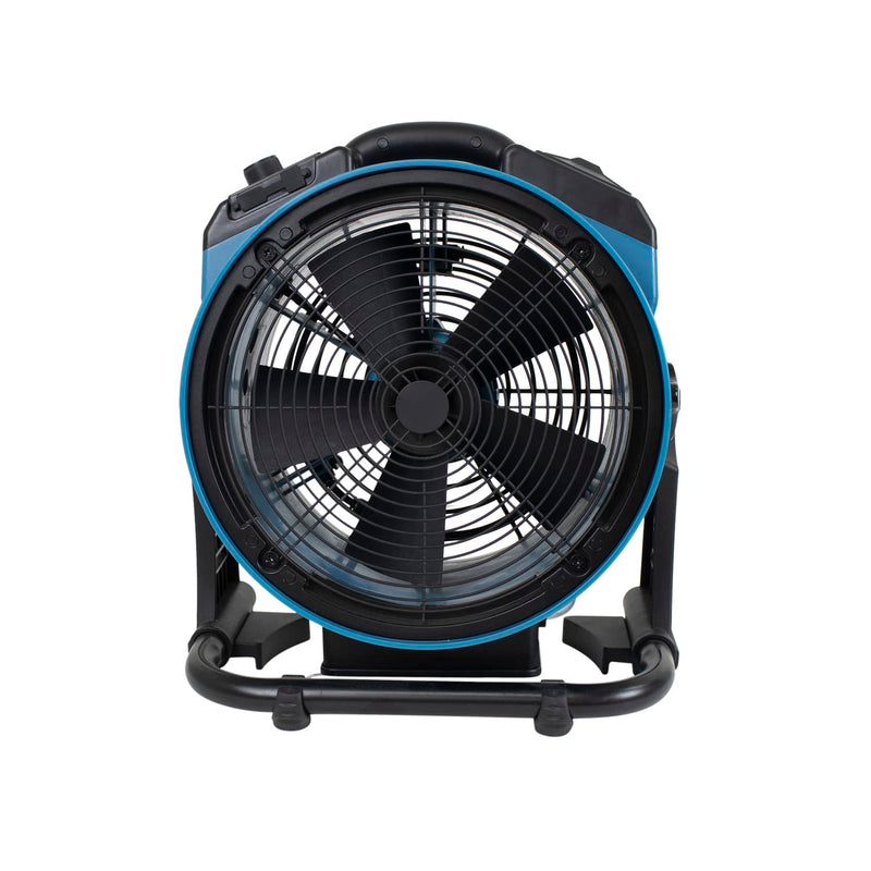 FM-65WB XPOWER Misting Fan, Battery Operated, Rechargeable, w/Water Pump, Mounts on 5 Gal Bucket, Outdoor Cooling, High Velocity, 14 In