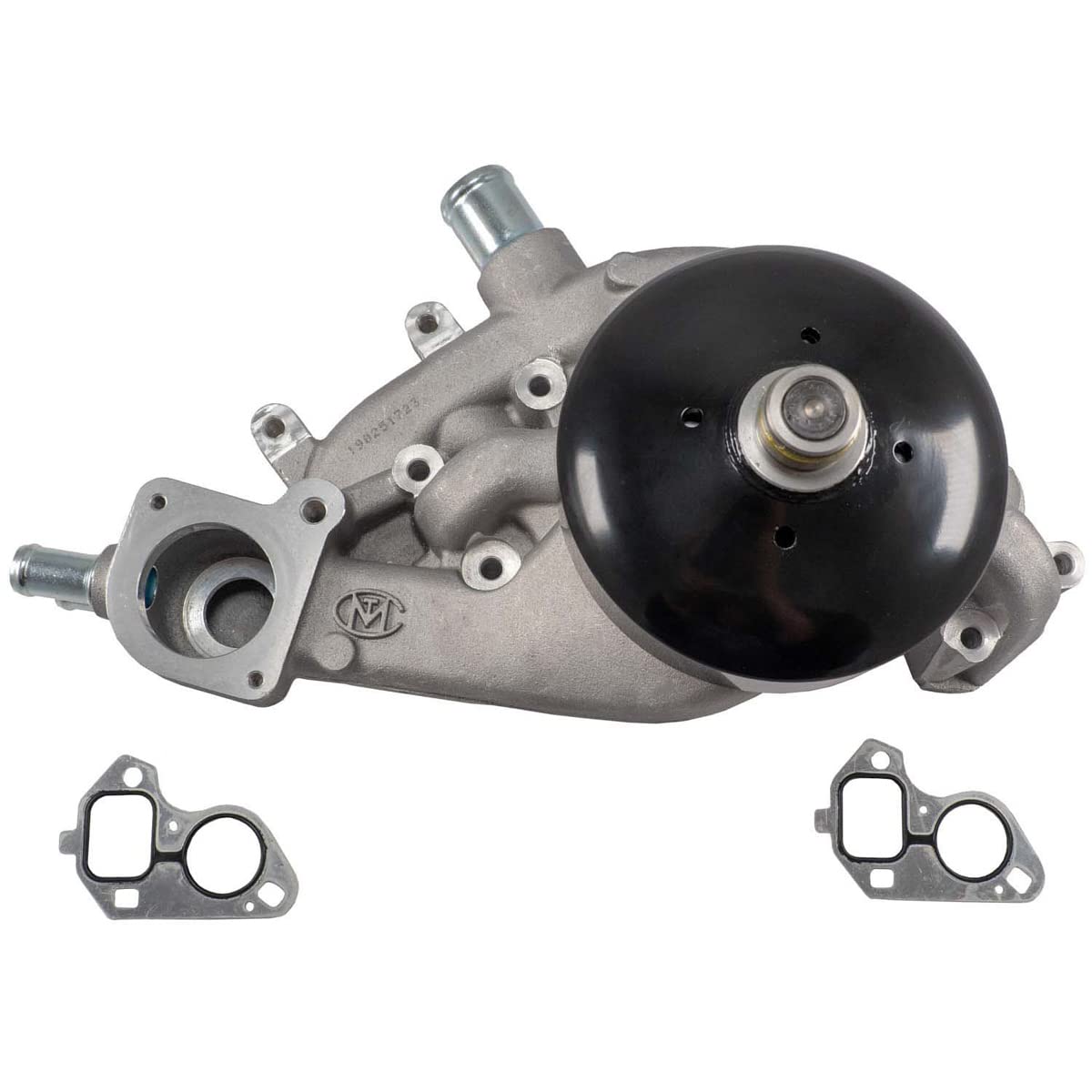 Melling Mechanical Water Pump, Black Pulley, 6.942 in Hub Height, Aluminum, Natural