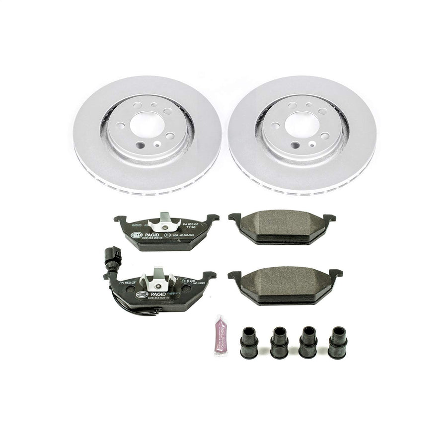 Power Stop ESK839 Euro-Stop Front Brake Kit For Volkswagen Beetle 1999-2006, Volkswagen Golf 1999-2006, Volkswagen Jetta 1999-2005 [Model Specific]