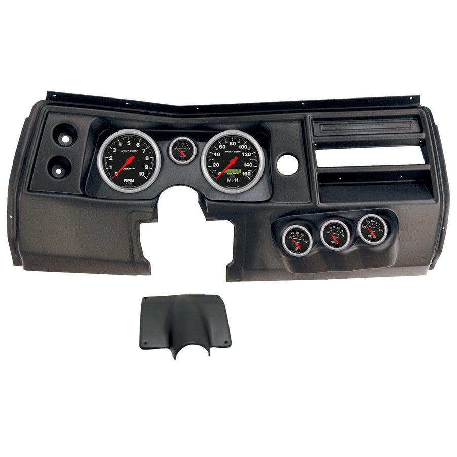 AutoMeter Dash Kit Direct Fit, (5" X2, 2 1/16" X4), Chevy Chevelle No Vent 68, Sport-Comp (2903-11)