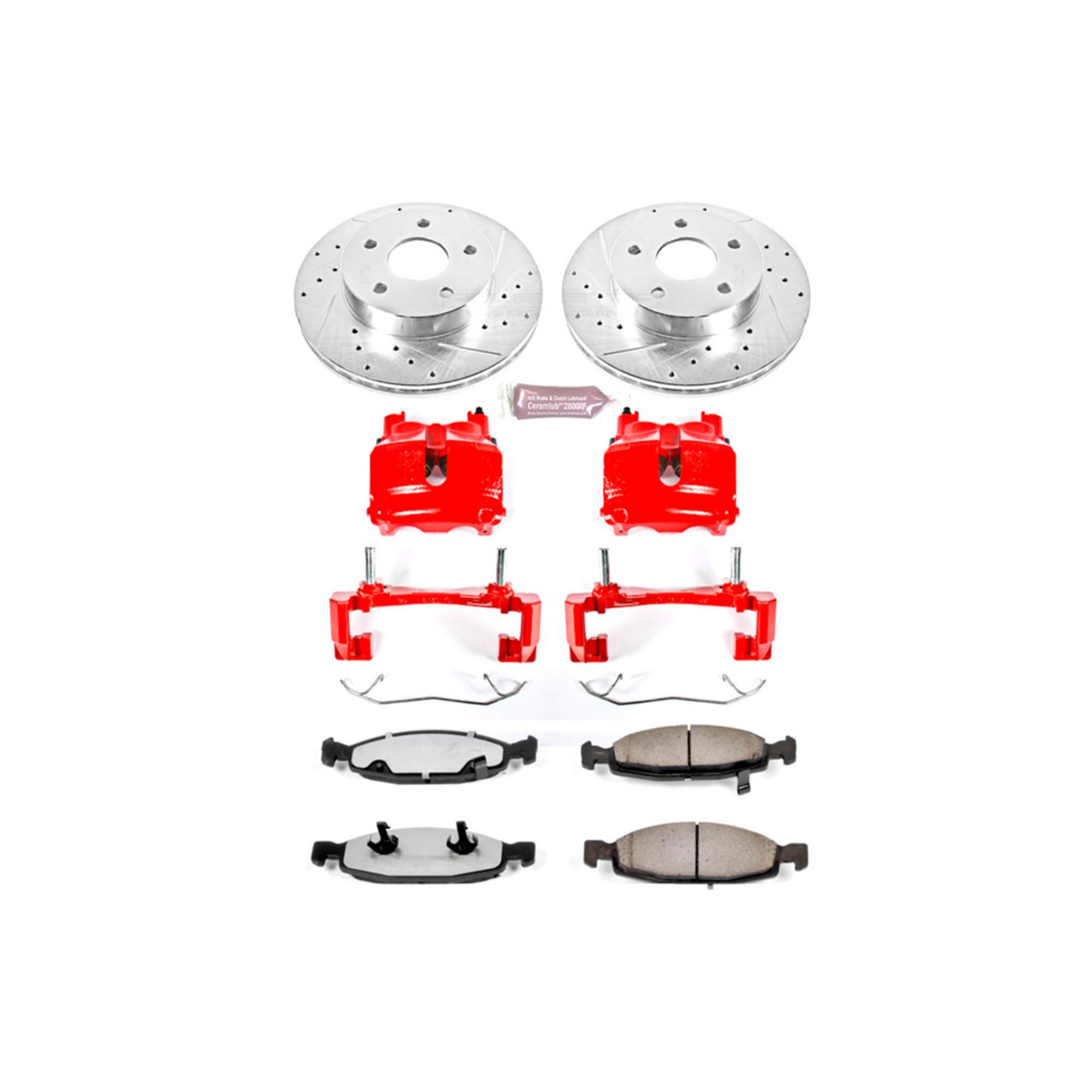 Power Stop Front KC2147-36 Z36 Truck and Tow Brake Kit with Calipers For Jeep Grand Cherokee 1999-2002 [Vehicle Specific]