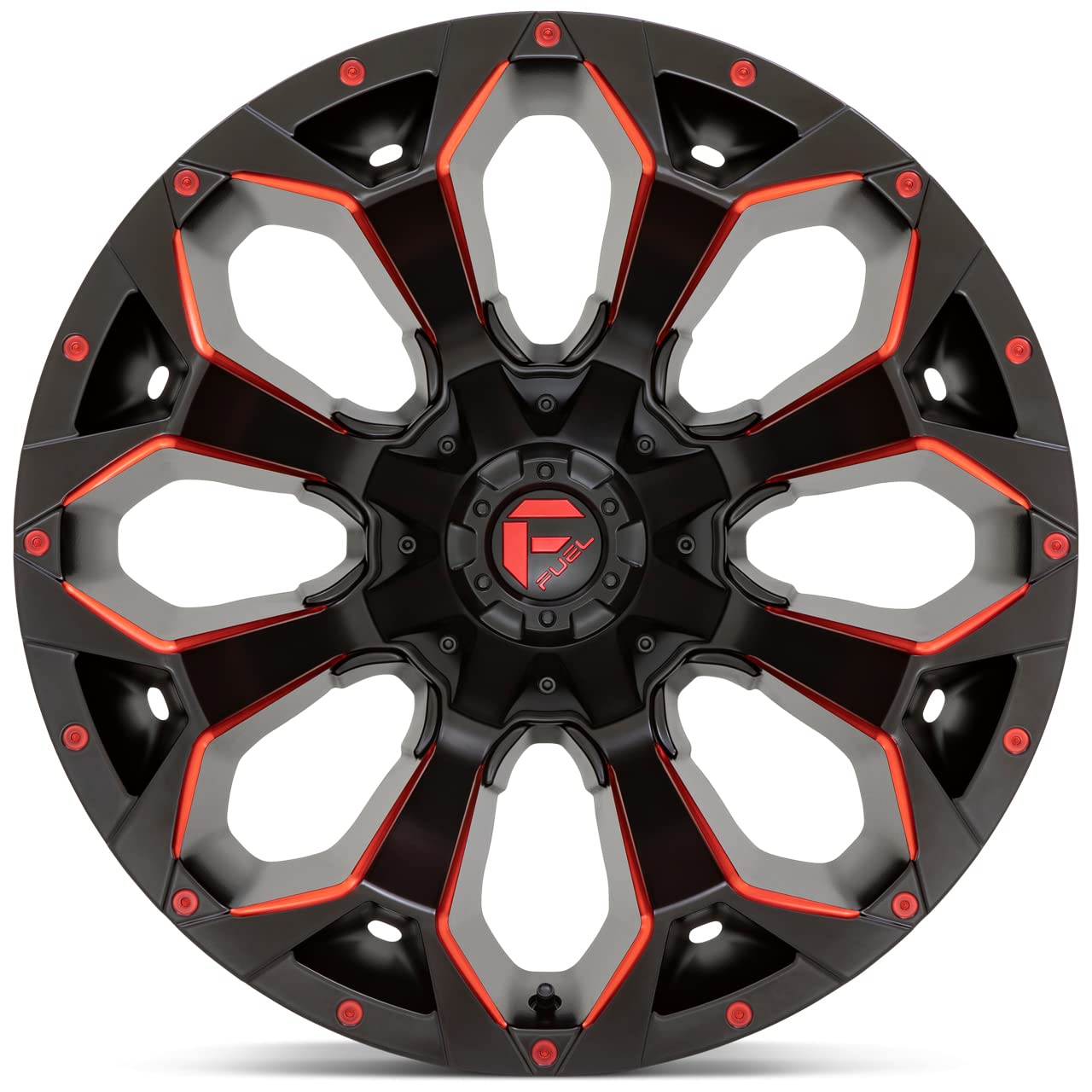 1PC Fuel D787 20X12 6X135/5.5 M-BLK RD-MILL -43MM - D78720209847