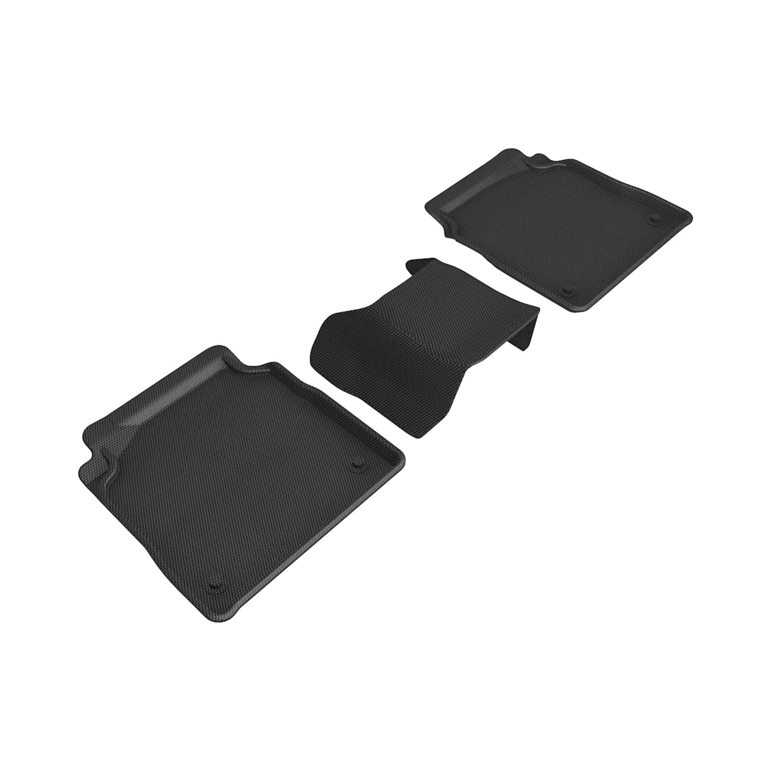 Kagu 3D MAXpider Custom Fit Floor Mat (Black) Compatible with Lexus LS Series 2018-2023 - Second Row