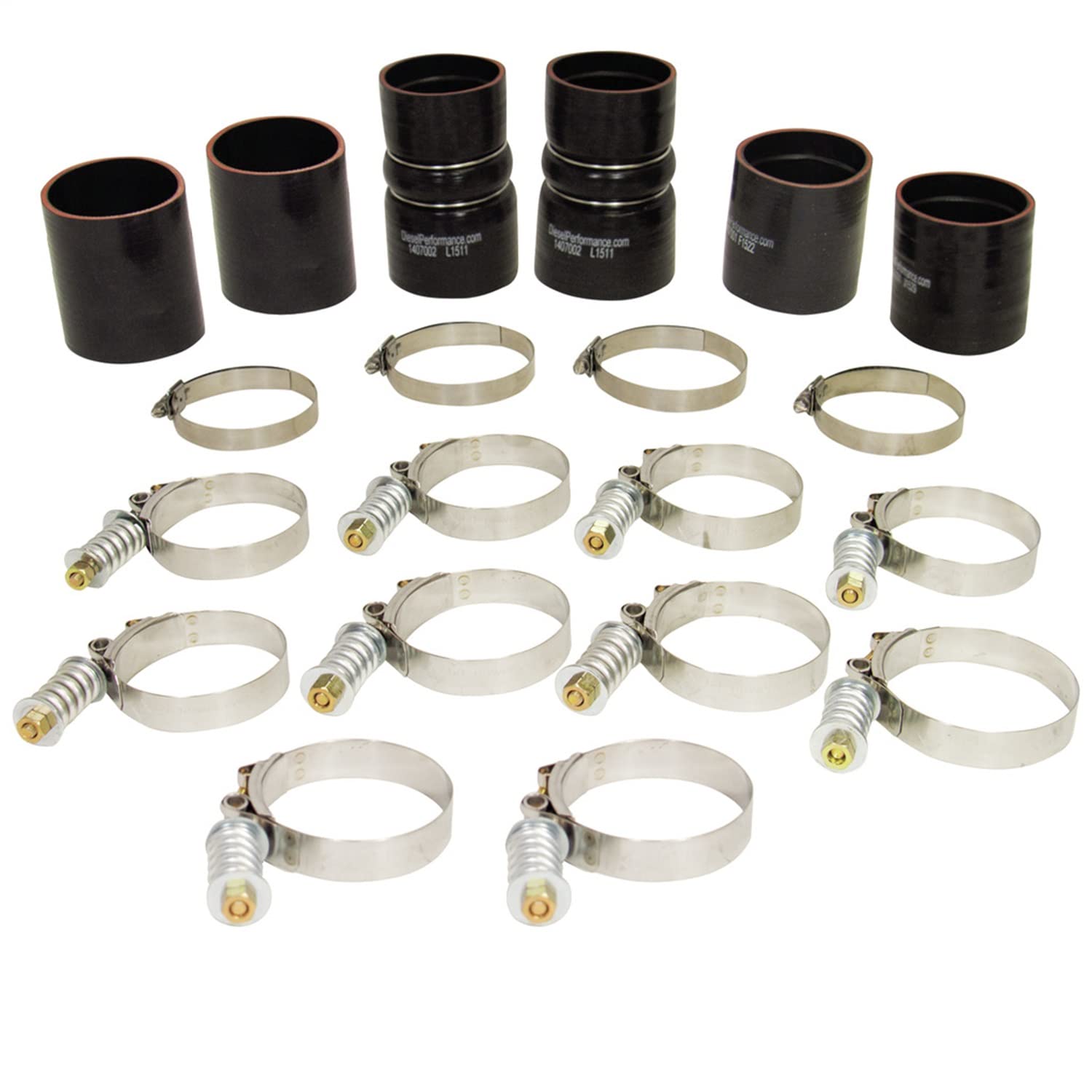BD Diesel Performance Ford 1999.5-2003 Powerstroke Intercooler Hose & Clamp Kit