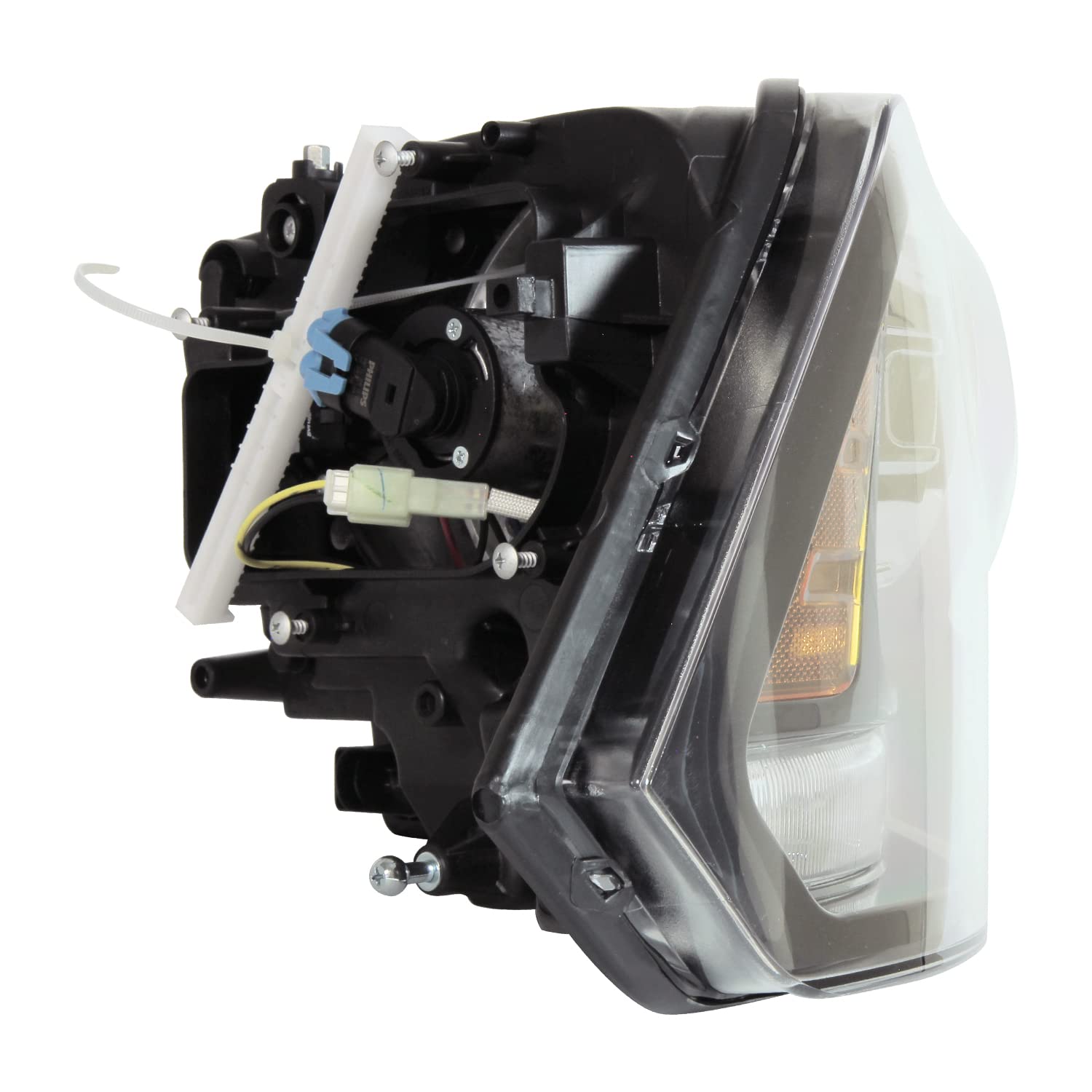 Right TYC Headlight Assembly Compatible with 2013-2015 Dodge Ram 1500 Pickup