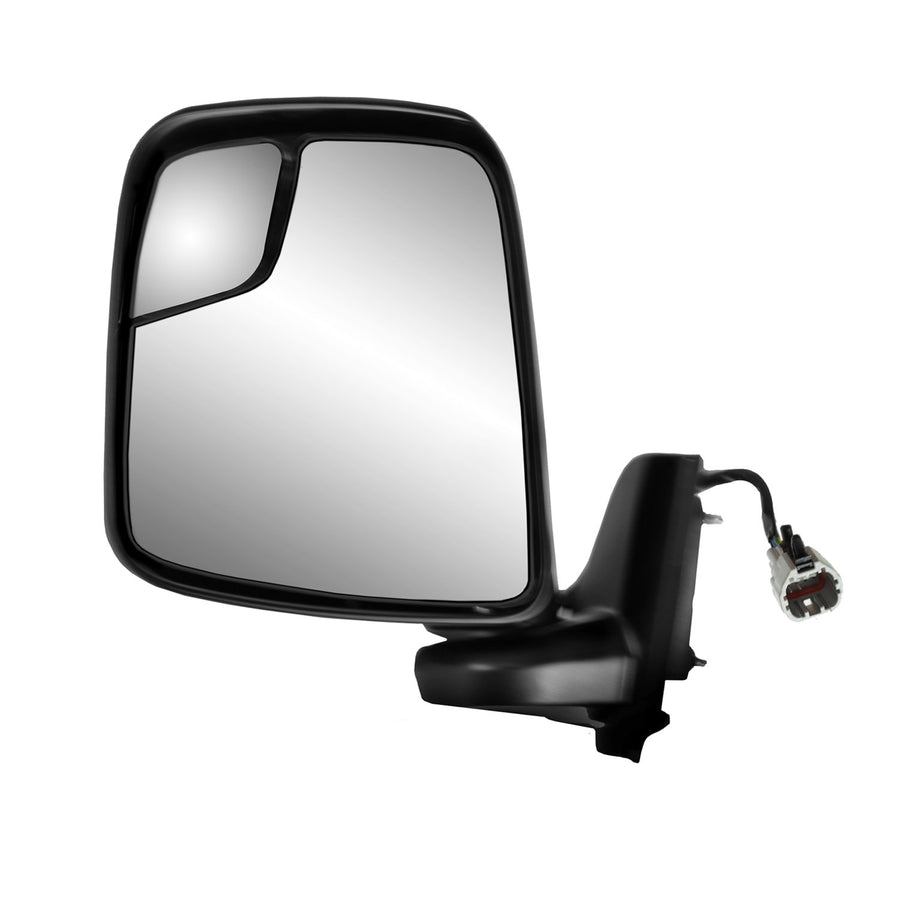 Mirror Driver Side for Nissan NV 200, Black, Swing Away, Heated Power, spot Mirror