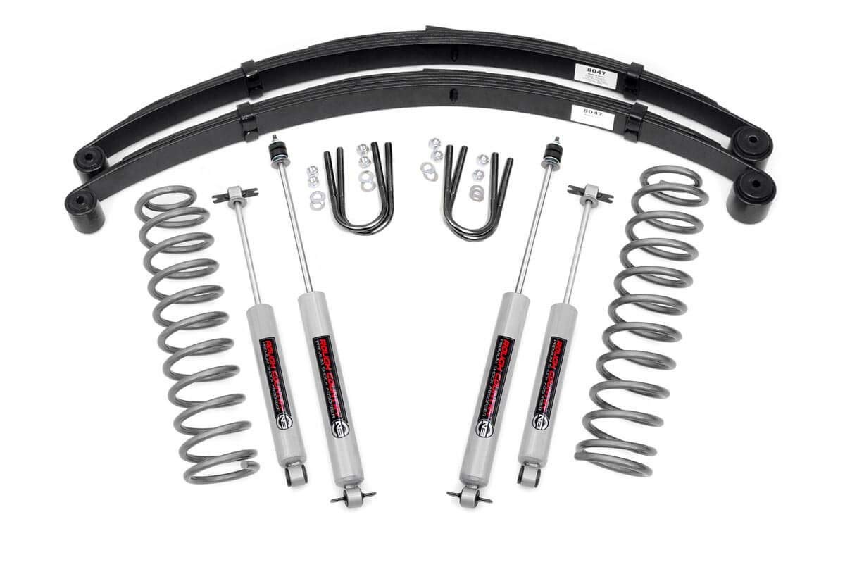 3" Rough Country Suspension Lift Kit for 1984-2001 Jeep Cherokee XJ - 630N2
