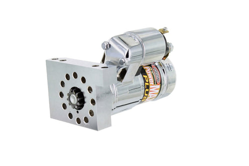 Chrome Powermaster 19100 Alternator (Mini Chevy Universal Straight Mating 153/168T Flywheel)