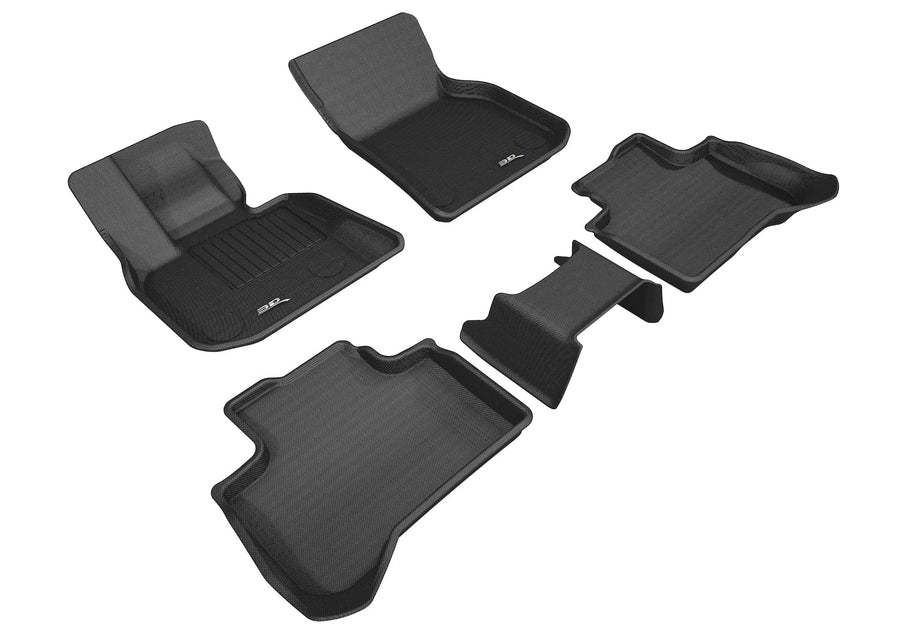 3D MAXpider Kagu Custom Fit Floor Mat (Black) Compatible with BMW X3 (G01) 2018-2026 / X4 (G02) 2019-2026 - Full Set