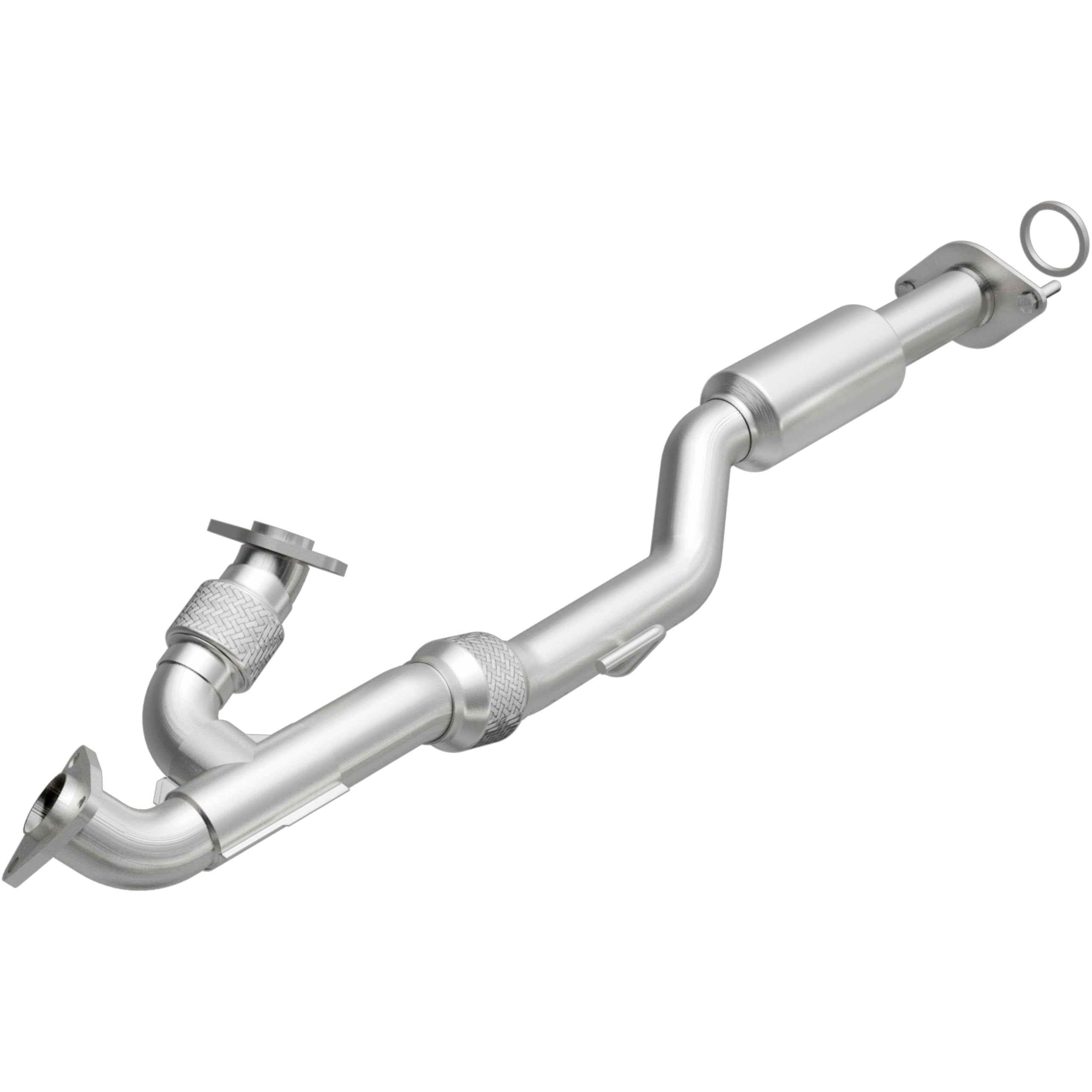 MagnaFlow OEM Grade Direct-Fit Catalytic Converter Federal/EPA Compliant 52699 - Stainless Steel 2.5in Main Piping, 48.75in Overall Length, No Converter O2 Sensor - Import SUV Replacement