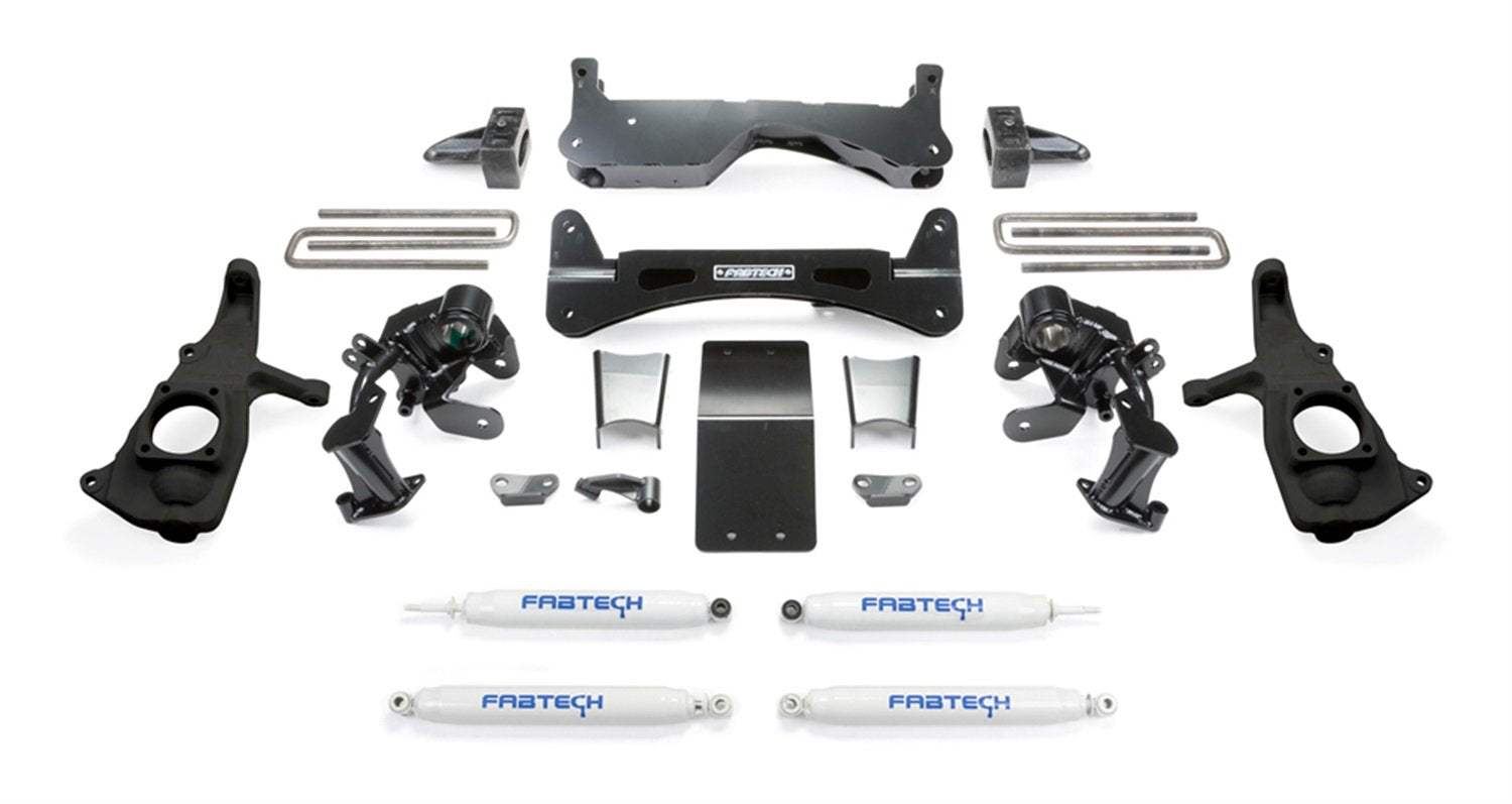 Fabtech Raised K1051 Torsion Suspension Lift System w/Performance Shocks 6 in. Lift