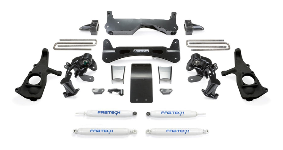 Fabtech Raised K1051 Torsion Suspension Lift System w/Performance Shocks 6 in. Lift