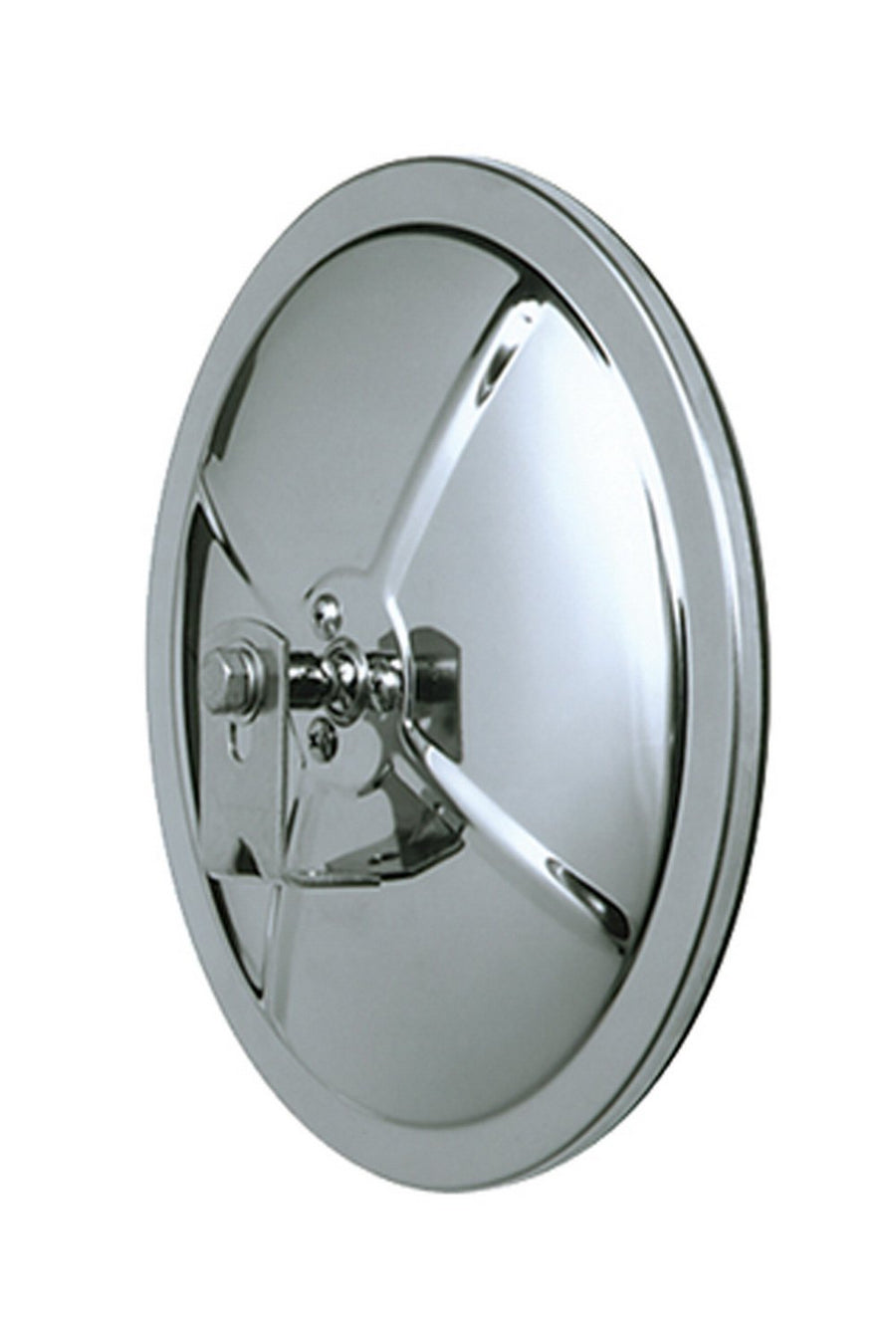 CIPA 48754 Fully Universal Replacement Full Size Convex Mirror (Stainless) - 7 1/2" Diameter
