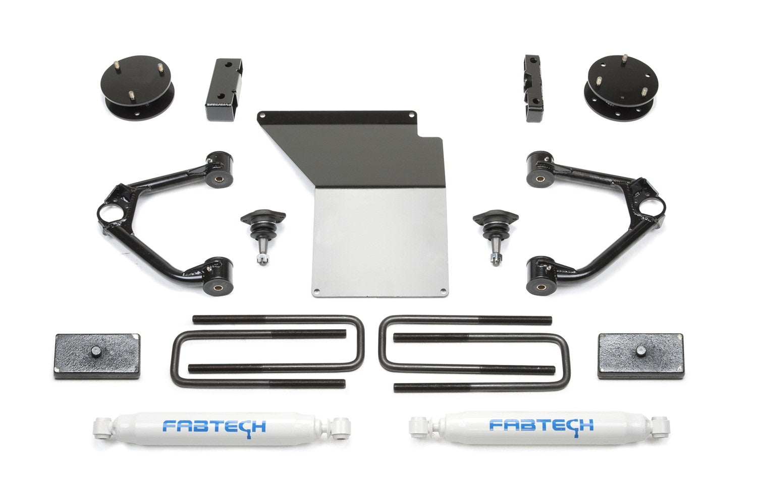 Budget Lift System w/Shock Fabtech K1059 w/Performance Shocks 4 in. Lift