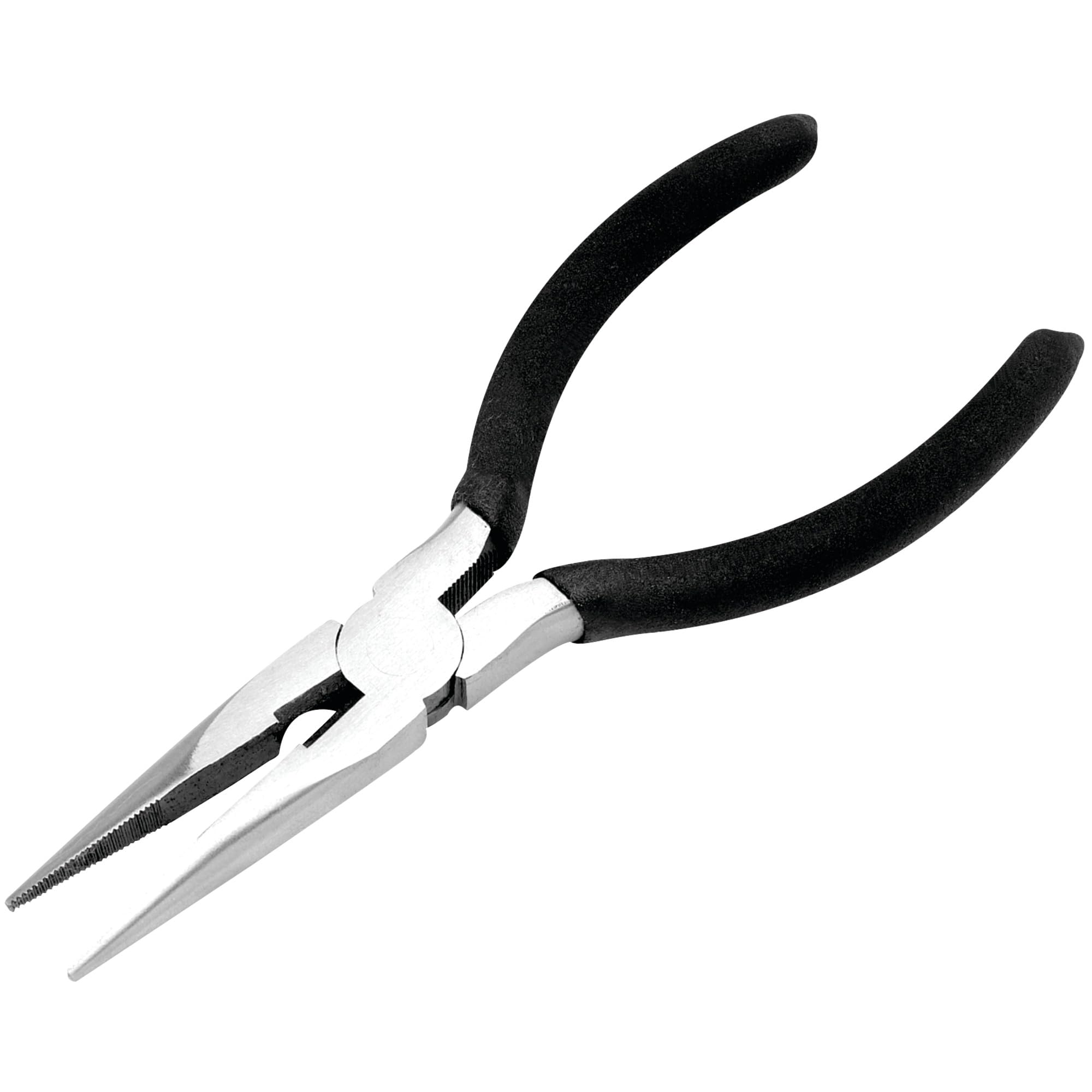 5-Inch Performance Tool Long Nose Pliers - Heat Treated Alloy Steel, Cushion Grip Handles, Hardened Wire Cutter