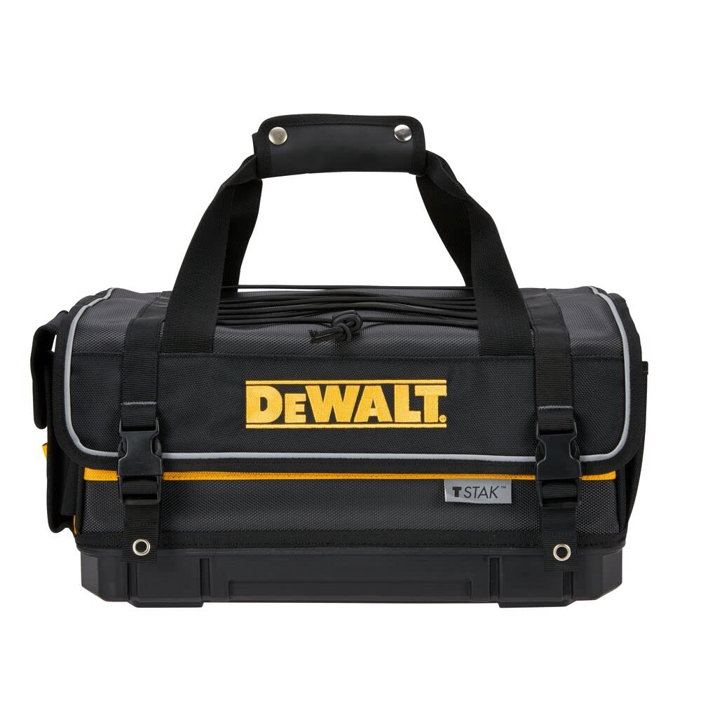 DEWALT Tool Bag, 16-inch Durable TSTAK Tote with Tool Organizer and Hard Bottom (DWST17623)