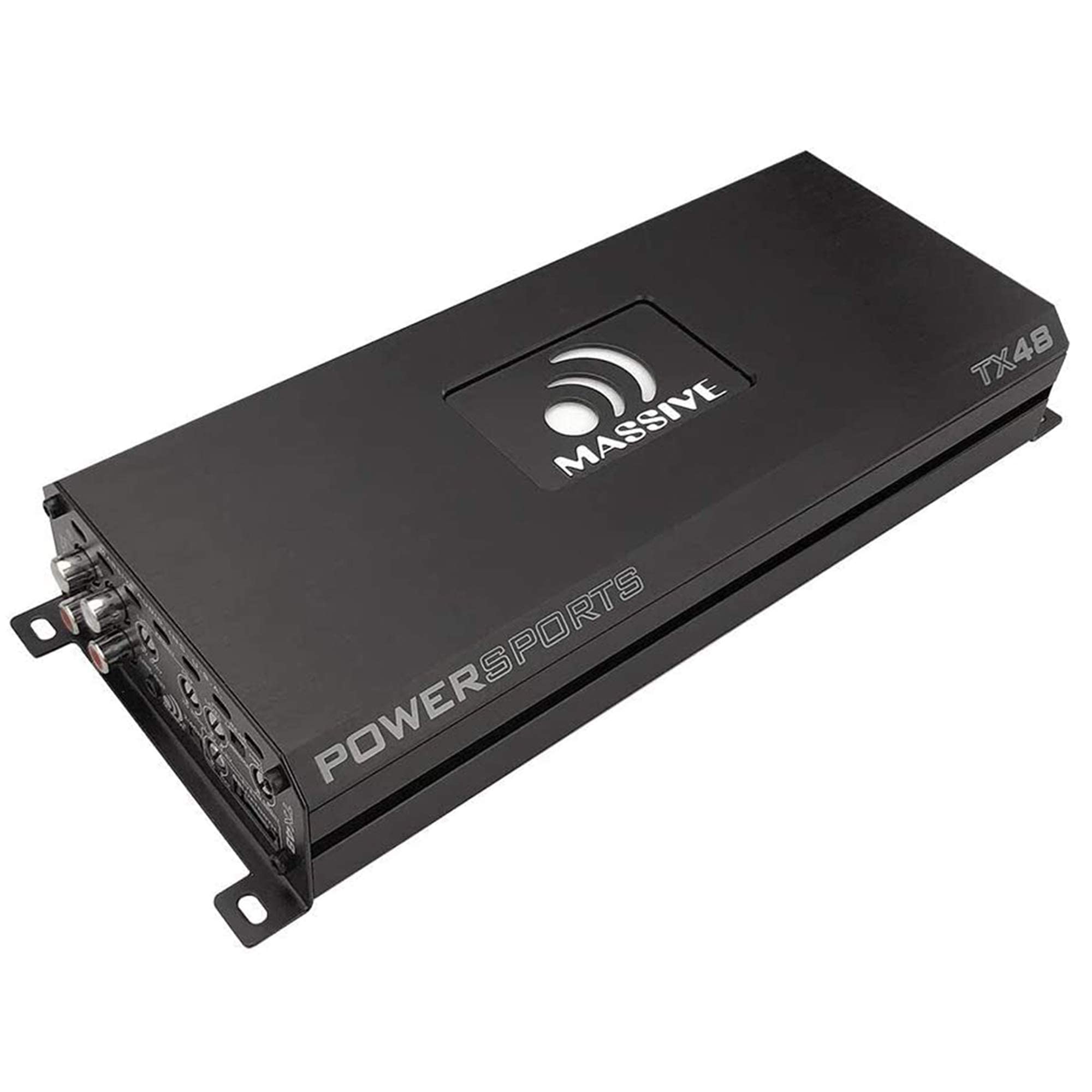 Massive Audio 200W x4 TX48 Bluetooth Marine Amplifier | 4-Channel Waterproof Amp, Full-Range Class D Power for Boats, UTV, ATV & Outdoor Audio Systems
