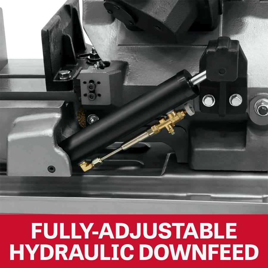 JET 1 HP Geared Head Horizontal Bandsaw, 8" x 14", 115/230V 1Ph (HBS-814GH)