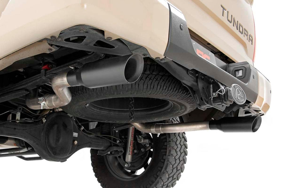 Dual Rough Country Cat-Back Exhaust for 2009-2021 Tundra | 4.6L/5.7L - 96012