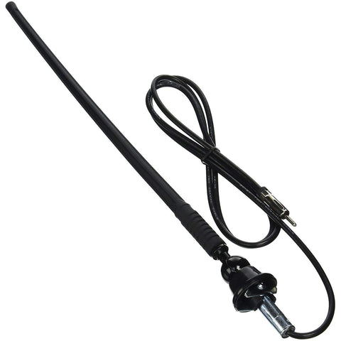 Top Mount Jensen 1181067 AM/FM Rubber Radio Antenna; 90 Degree Adjustable Angle; 10" Rubber Mast with 60" Cable