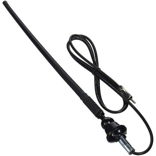 Top Mount Jensen 1181067 AM/FM Rubber Radio Antenna; 90 Degree Adjustable Angle; 10" Rubber Mast with 60" Cable