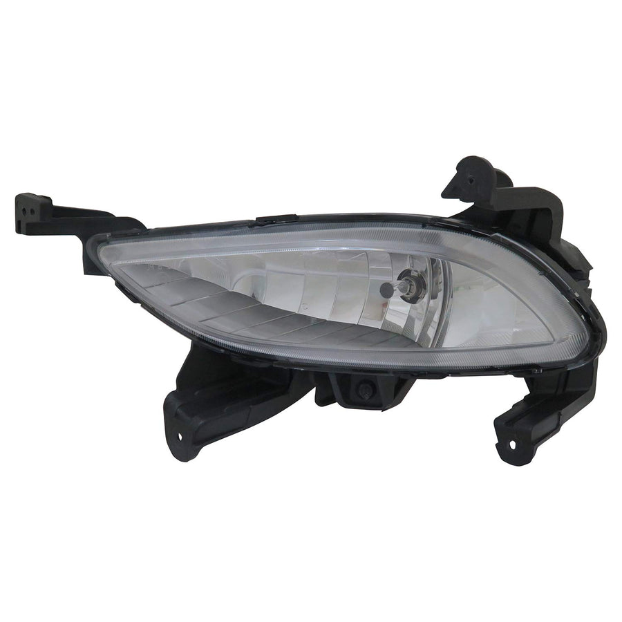 Left TYC Fog Light Assembly Compatible with 2014-2014 Hyundai Santa Fe