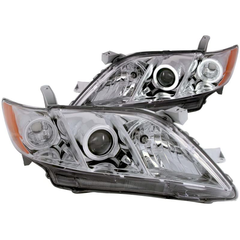 Projector Headlight Set ANZO USA w/CCFL Halo-Chrome 121180