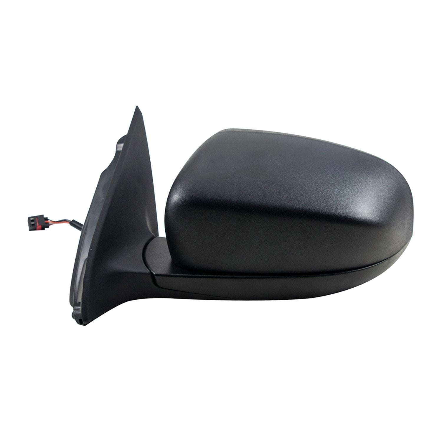 Driver Side Fit Mirror for Jeep Cherokee, Code GTF, Textured Black, Foldaway, w/o Memory, Power