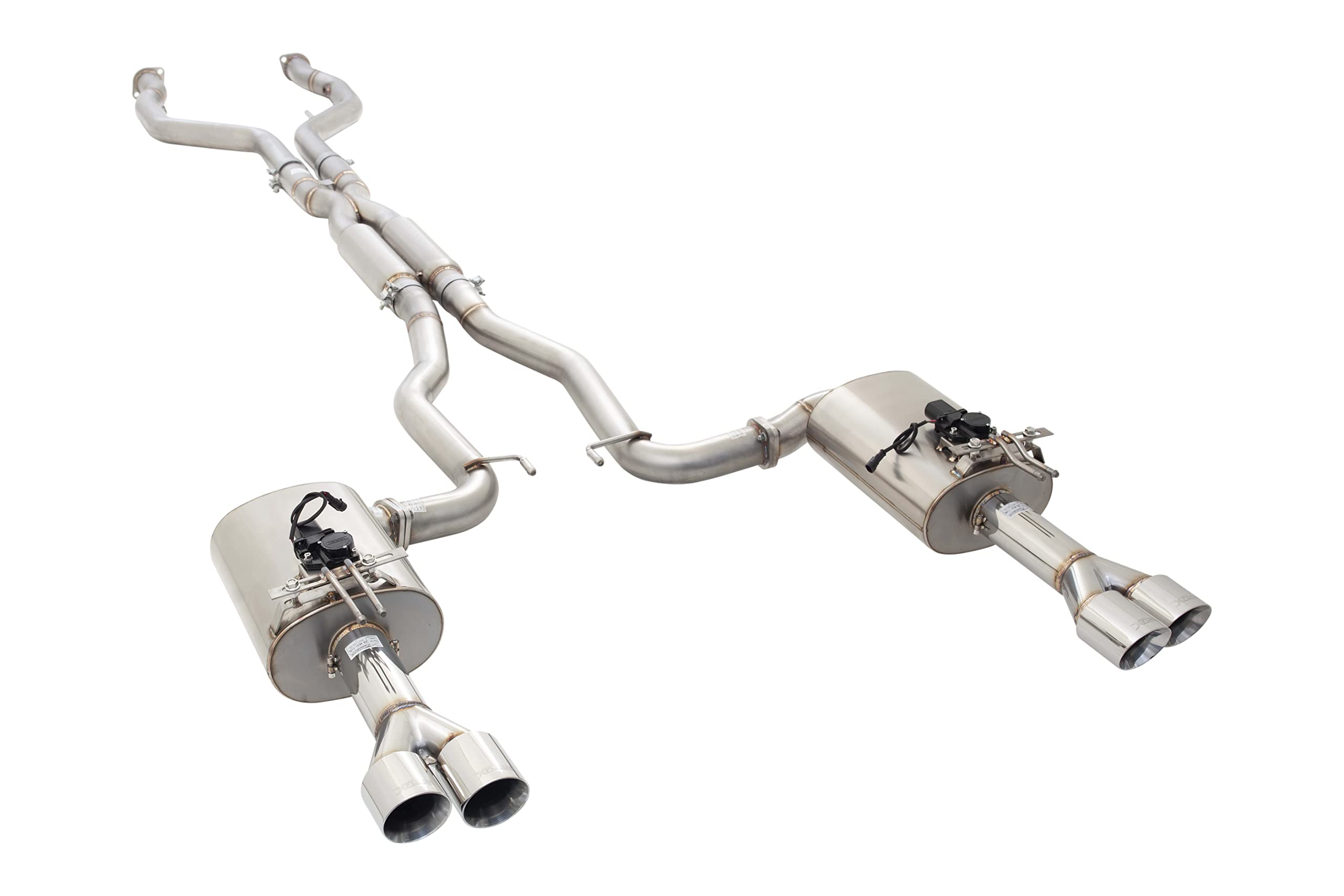 Holden Commodore SS, SS-V XFORCE ESVF73UTEVKCS Stainless Steel Twin 3" System With Hot-Dog Centre Muffler & Varex Rear Mufflers
