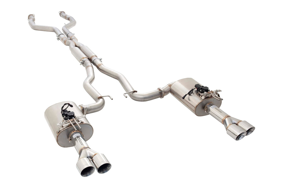 Holden Commodore SS, SS-V XFORCE ESVF73UTEVKCS Stainless Steel Twin 3" System With Hot-Dog Centre Muffler & Varex Rear Mufflers