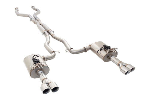 Holden Commodore SS, SS-V XFORCE ESVF73UTEVKCS Stainless Steel Twin 3" System With Hot-Dog Centre Muffler & Varex Rear Mufflers