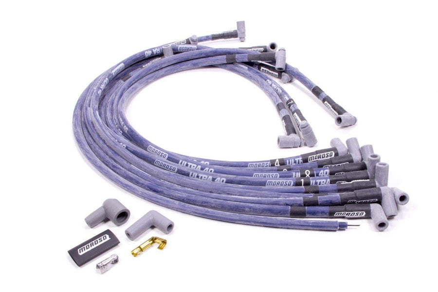 Spark Plug Wire Set Moroso 73616, Blue, Two