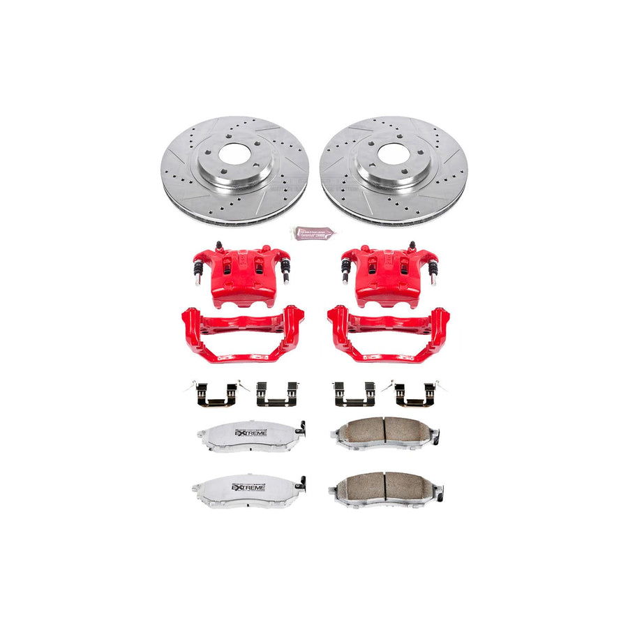 Power Stop Z26 KC5263-26 Front Street Warrior Brake Kit Nissan For Nissan Murano 2011-2014 [Model Specific]