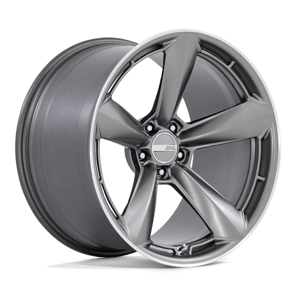 TTF American Racing 20X12 5X115 6.74 6mm MATTE ANTHRACITE WITH MACHINED LIP - AR946AD20121506