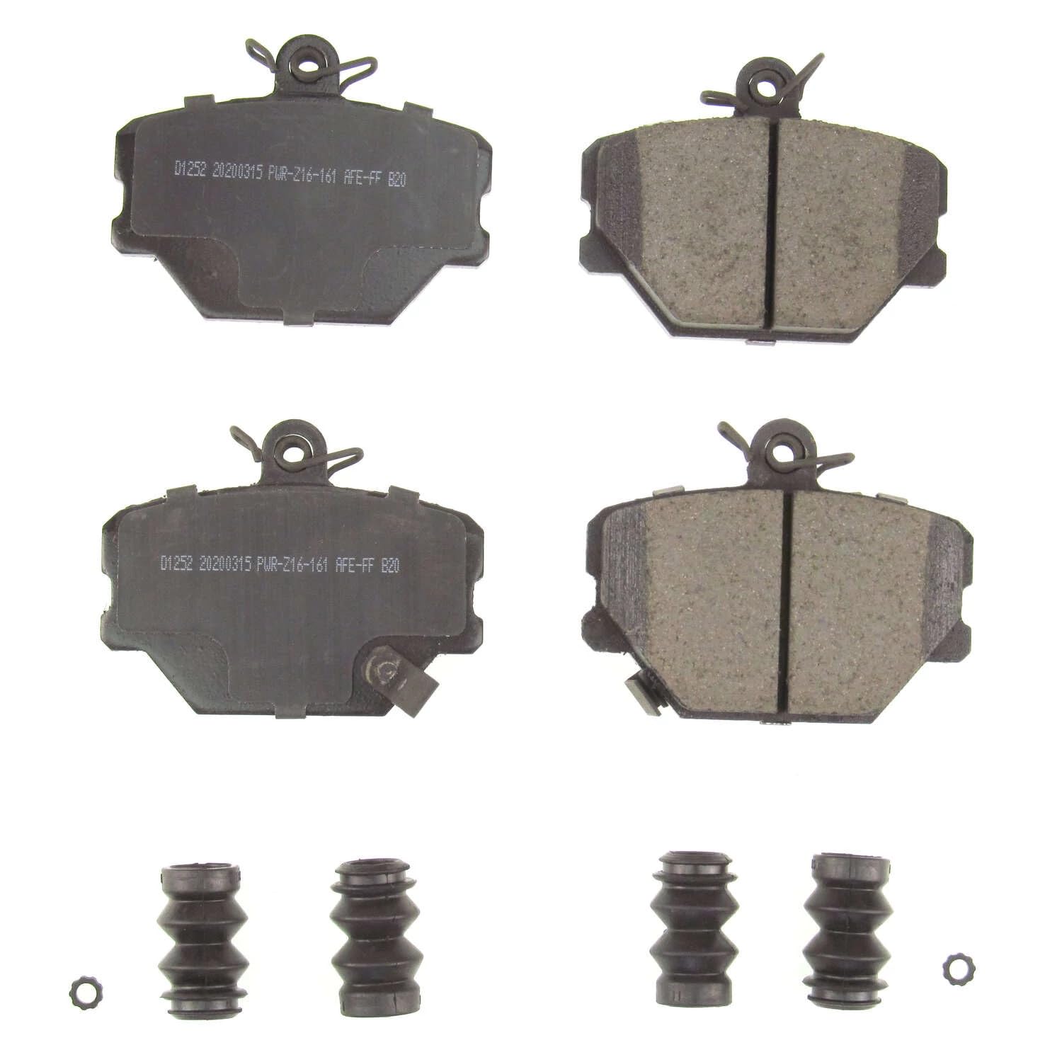 Front Brake Kit Power Stop For Smart Fortwo 2005-16 - Ceramic Brake Pads With Installation Hardware, 17-1252