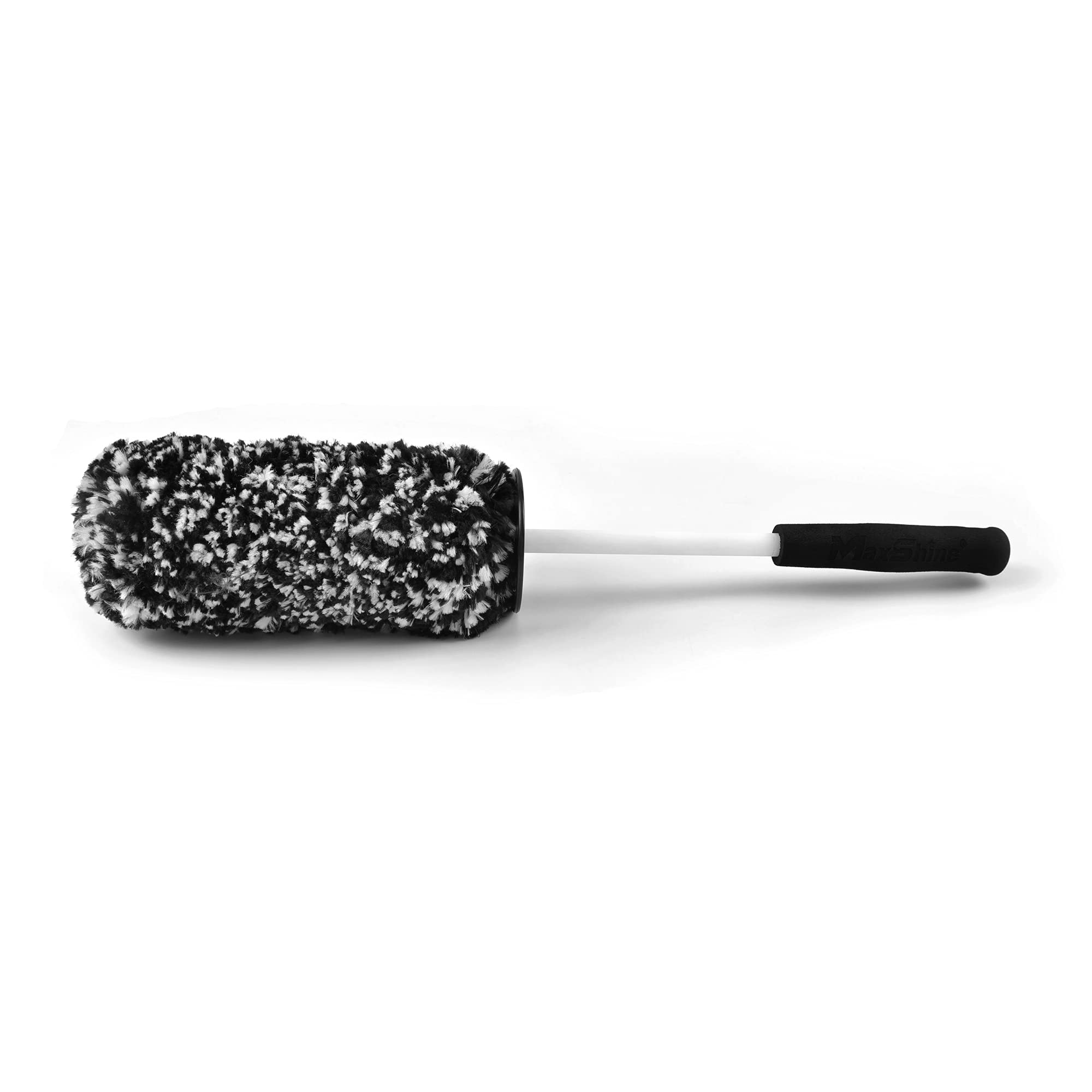 Maxshine 3-Piece Universal Microfiber Wheel Brush Kit (Black) | 14”, 18” & 20” Sizes | Ultra-Soft Lint-Free Heads with Anti-Static | Versatile Car Wheel & Rim Cleaning Brushes for Auto Detailing