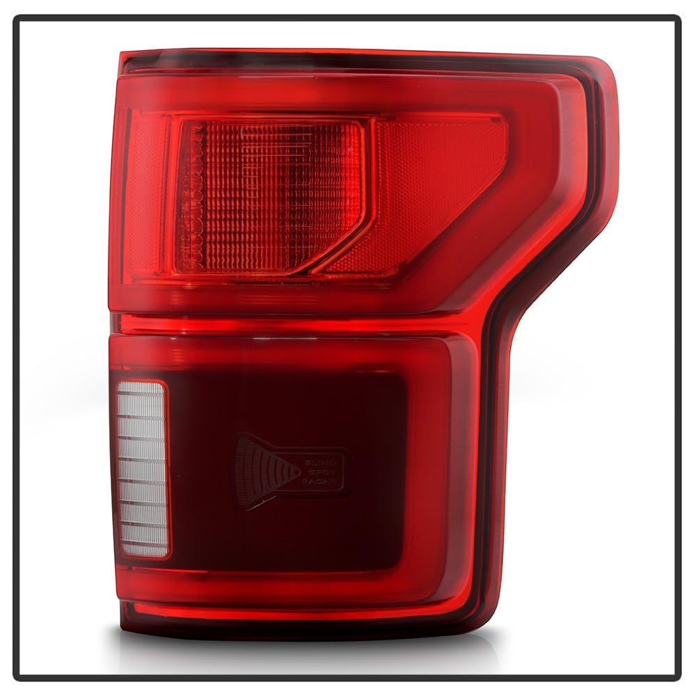 Ford F150 Spyder (POE) 15-20 (Dual Socket Fit 15-20) Blind Spot Look Full LED Tail Light - Red