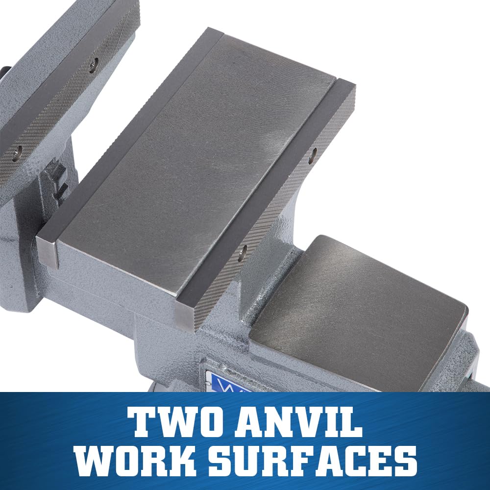 Reversible Wilton Bench Vise, 8" Jaw Width, 9-1/4" & 14-1/2" Jaw Opening, 4-3/4" Throat (Model 4800R)