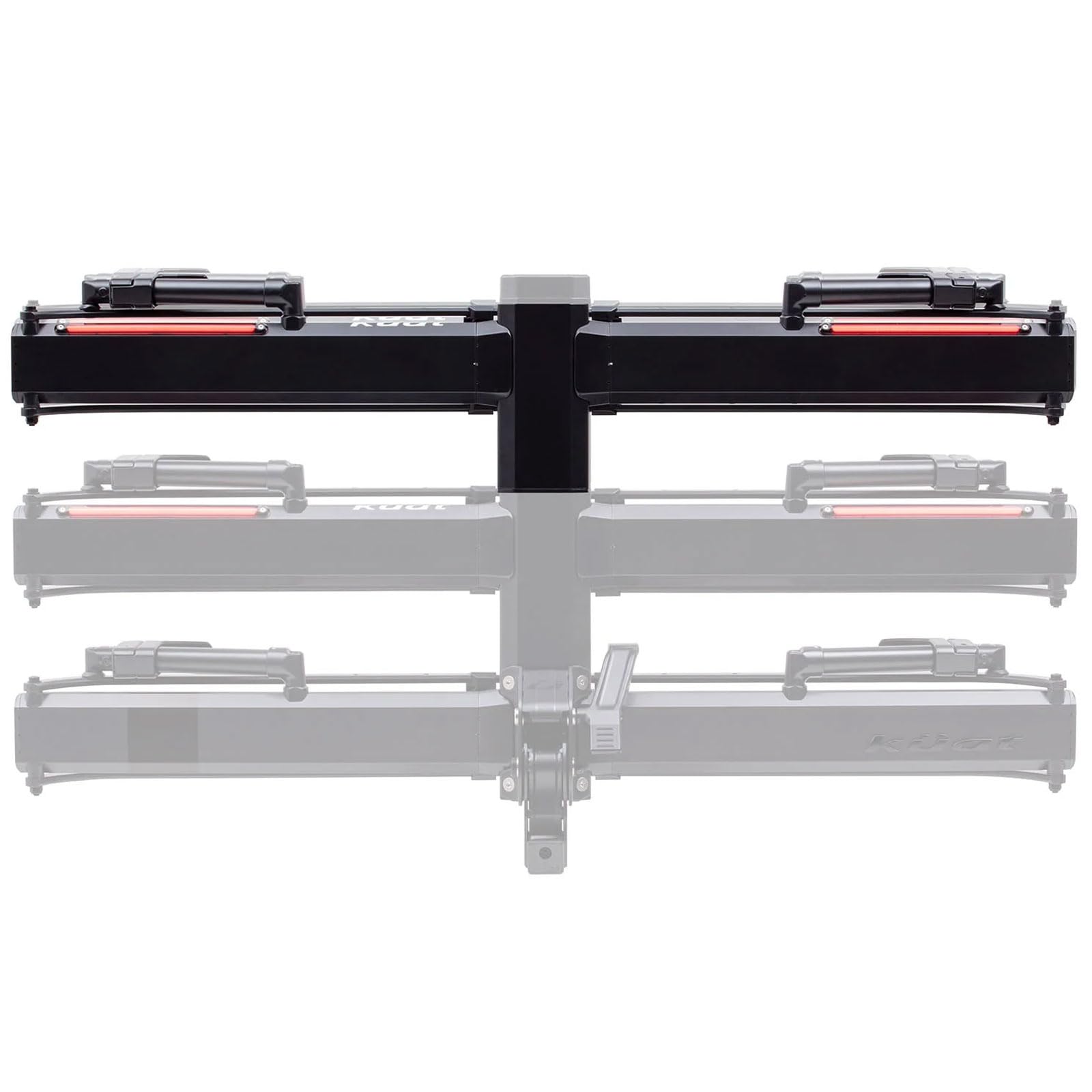 Piston Pro X KUAT 1-Bike Add-On - Rugged Durable Kashima-Coated Portable No Frame Contact Easy-to-Attach Bicycle Rack Expansion Kit Compatible with 2" Piston Pro X LED Hitch Rack