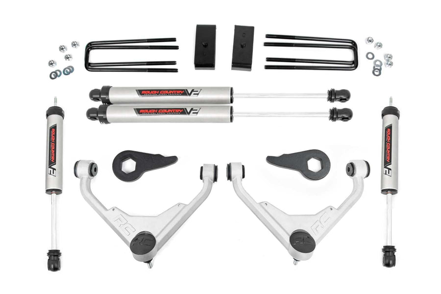 3" Rough Country V2 Lift Kit for 2001-2010 Chevy/GMC 2500HD | FT Codes - 859670