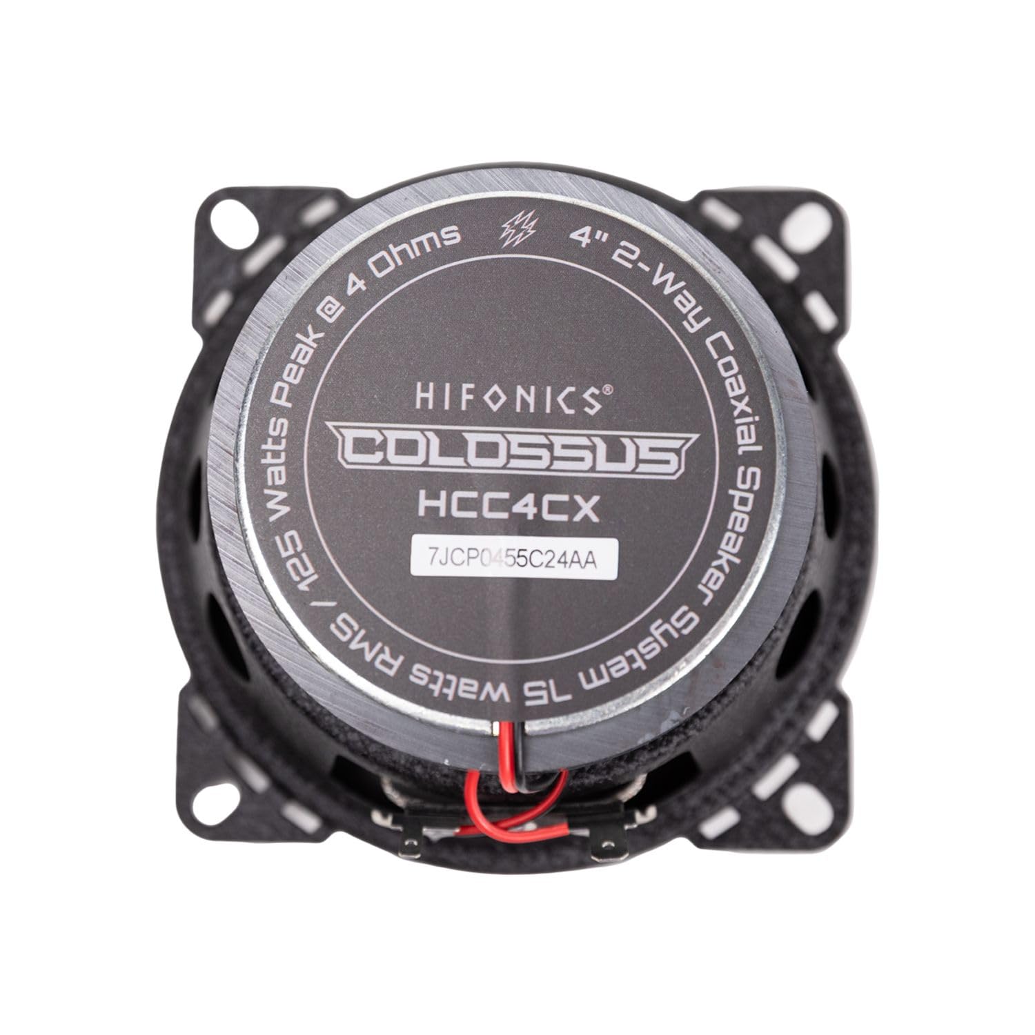 Colossus Classic Hifonics HCC4CX 4-Inch Coaxial Car Speakers with Aluminum Dome Tweeters, 40W RMS Power Handling & Butyl Rubber Surrounds - Black/Blue