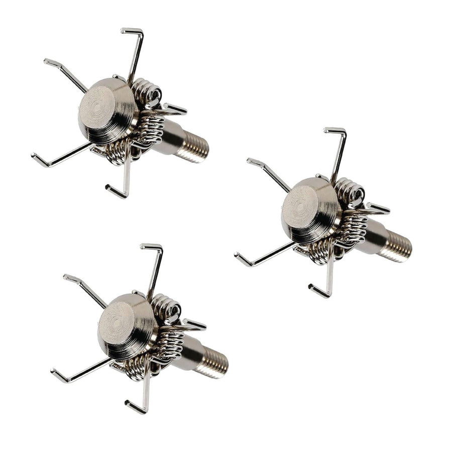 HME Archery Bow Hunting 100 Grain Small Game Spring Loaded Stainless Steel Broadhead Compatible with Crossbows, Compound, Fiberglass & Carbon Bows, Pack of 3