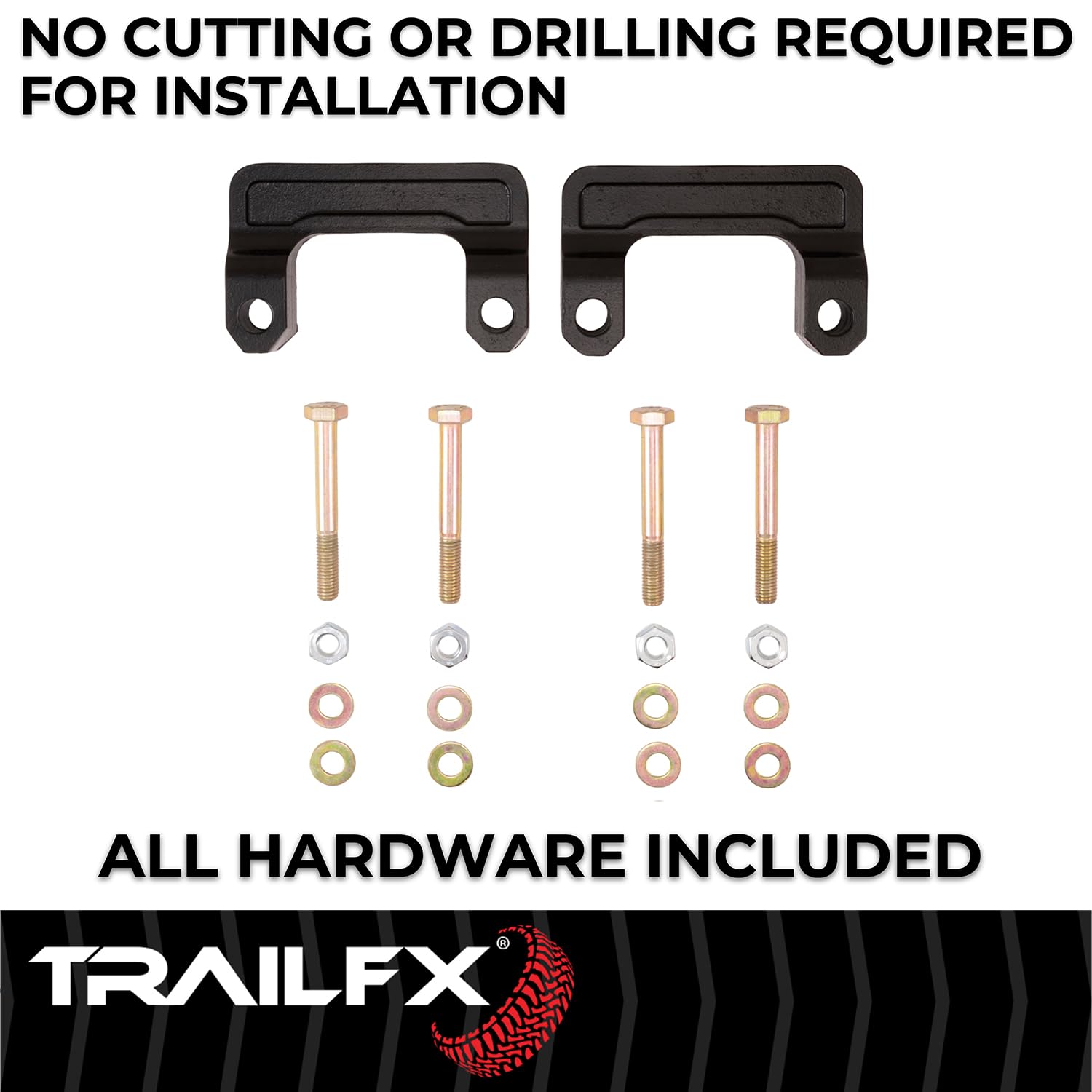 Trail FX Suspension Leveling Kit G20LL5, 2 Inch Lift, Lower Strut Spacer, Aluminum, With Strut Spacers And Installation Hardware