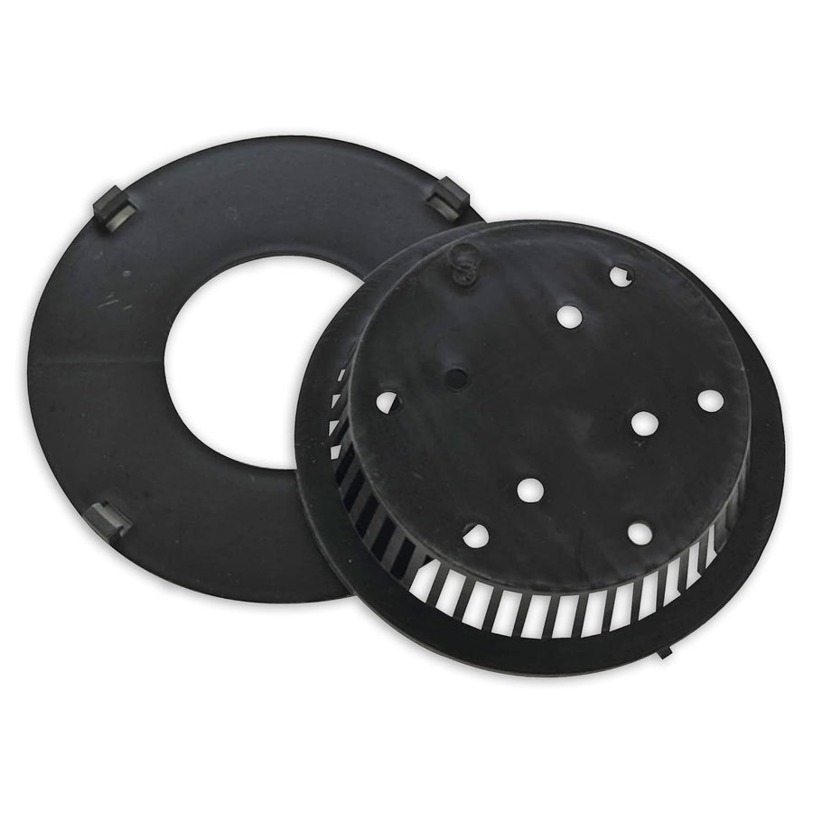 Baitwell Aerator Filter T-H Marine - Black Poly Bait Well Strainer Fits 1-1/2 Inch Thru-Hull to Protect Livewell Pumps from Grass Weeds and Debris