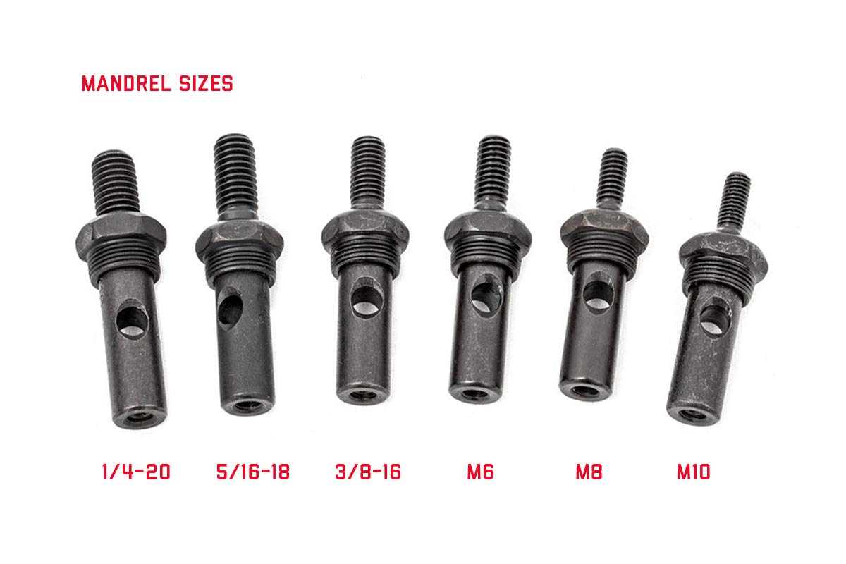 10-Piece Rough Country Nutsert Tool Kit | Quick Change Mandrel Set - 10583