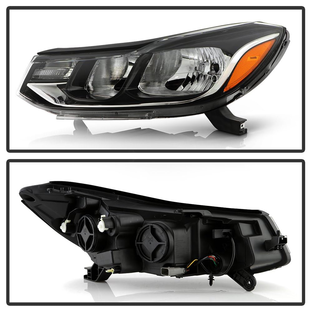Chevy Trax 17-20 Spyder (POE) Driver Side Halogen Crystal Headlight - Low Beam-H7(Not Included) ; High Beam-HB3(Not Included) ; Signal-WY21W(Included) - OE Left