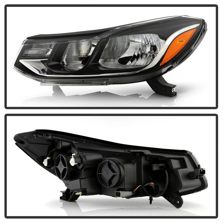 Chevy Trax 17-20 Spyder (POE) Driver Side Halogen Crystal Headlight - Low Beam-H7(Not Included) ; High Beam-HB3(Not Included) ; Signal-WY21W(Included) - OE Left
